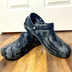 Unisex Black Marble Full Cover CROCS - Size (9 Men’s, 11 Women’s)